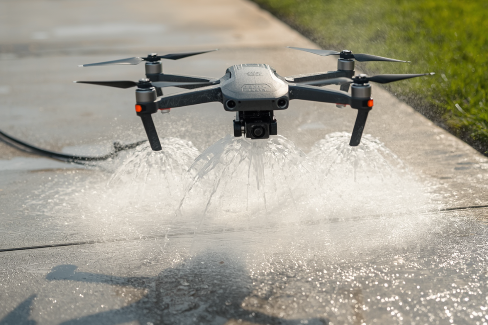 Drone Pressure Washing