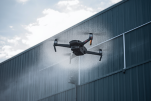 drone power washing